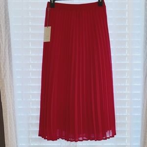 Pink Pleated Skirt